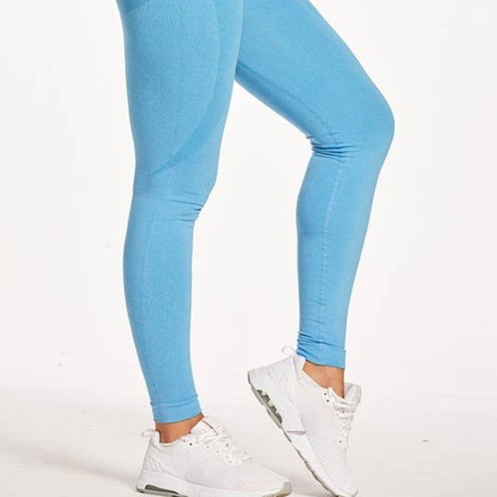 Nwt Lily Clothes Comfy Workout Yoga Pants--Light Blue - Picture 3 of 3